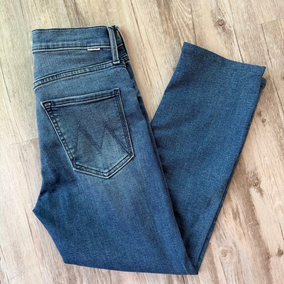 MOTHER The Tomcat Oui Oui Jeans Women’s Size 26 Ankle Button Fly Premium Denim - Picture 11 of 13